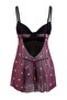 Plum Floral Panty Babydoll/Fantasy Nightgown Thmaw27Ll00008 - 6