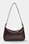 Dark Brown Chain Detailed Women's Mini Shoulder Bag Takaw27Oc00042