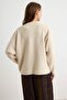 Stone Soft Textured Sleeve Functional Special Quality Knitwear Sweater Twoaw27Kz00084 - 8