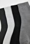 Black-Anthracite-Dark Gray-Grey Unisex 4-Pack Socket Length Towel Socks Tmnaw27Co00010 - 2