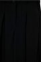 Siyah Düz Wide Leg/Geniş Paça Pile Detaylı Örme Pantolon TWOAW27PL00049 - 6