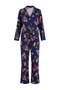 Navy Blue 100% Cotton Tiger Printed Knitted Pajamas Set Thmaw26Pt00202 - 4