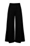Siyah Düz Wide Leg/Geniş Paça Pile Detaylı Örme Pantolon TWOAW27PL00049 - 8