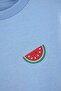 Blue-Green Knitted T-Shirt Tkdss26Ts00029 - 10