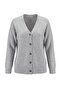 Wardrobe Essentials Gri Yumuşak Dokulu V Yaka Oversize Triko Hırka TWOAW27HI00100 - 5