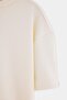 Ecru Plain Knitted T-Shirt Tkdss26Ts00085 - 6