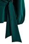 Emerald Green Double Breasted Tie Detail Plus Size Blouse Tbbaw27Af00007 - 6