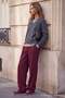 Wardrobe Essentials Antrasit Kalın V Yaka Oversize Yumuşak Triko Kazak TWOAW27KZ00136 - 2