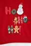 Red Girl/Boy Cotton Christmas Printed Knitted Thick Non-Embossed Sweatshirt Tkdaw25Sw00098 - 2