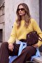 Wardrobe Essentials Yellow Soft Textured Knitwear Sweater Twoaw27Kz00093 - 2