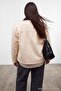 Ecru Corduroy Collar Detailed Denim Shirt Jacket Tbbaw27Ag00003 - 3