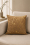 Gold Foil Patterned Decorative Stylish Design Throw Pillow Pillow Case 42X42 cm - Light Brown