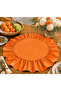Orange American Service Set with Frills, 2-Piece Set, Autumn Decor, Halloween Themed Presentation Tray - 2