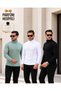 Men's 3-Pack High Neck Knit Sweater + Perfume