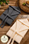 Venora |   Cotton Unisex 2-Piece Ribbed Hooded Bathrobe Set |   Bathrobe |   Ultra Soft |   Bathrobe Set |   Dowry