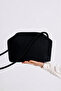 Women's Black Clutch Portfolio Handbag - 2