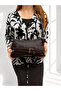 Women's Shoulder Bag with Gold Accessories Premium Design - 2