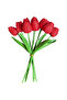 Artificial Flower 10Pcs Red Wet Tulip - 3