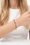 Navy Blue Clover Model Zircon Stone Gold Color Stainless Steel Women's Bracelet - 3