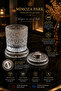 360 °   Rotating Premium Metal Bearing Glass Cup |   Patterned Premium Cocktail and Beverage Glass 270 ml - 2