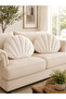 Mussel Model Throw Pillow Cream Color Handmade Dowry Gift Decorative Pillow Seashell Pillow (Design Registered) - 4