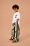 Dog Patterned Unisex Kids Summer 2-Piece Set - 100% Cotton T-Shirt and Pants - 4