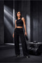 Women's Palazzo Sweatpants with Elastic Waist, High Waist, Wide Leg, Relaxed Fit Pants - 7