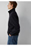 Zippered Black Sweatshirt 0S10653-900 - 2
