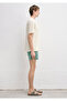Textured Beige Basic T-Shirt Loose Fit / Comfortable Cut 0613642-70055 - 6