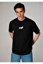 Star Printed Black T-Shirt