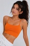 Women's Thin String Strap Double-Layered Crop Blouse, Basic Bustier - 4