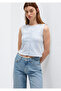 Buttoned Striped Top Crop / Short Cut 1613975-84533 - 3