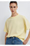 Yellow Basic T-Shirt Loose Fit / Relaxed Comfortable Cut 1614313-71187