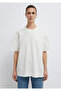 Ecru Basic T-Shirt Oversize / Wide Cut 1613903-80194 - 4