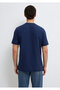 Textured Navy Blue Basic T-Shirt Regular Fit / Normal Cut 0610277-70492 - 6