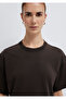 Brown Basic T-Shirt Loose Fit / Comfortable Loose Cut 1614313-70236 - 6