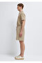 Beige Basic Shorts 0410335-80697 - 4