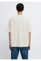 Beige Basic T-Shirt Relaxed Fit / Comfortable Cut 0613332-70140 - 5