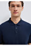 Navy Blue Polo T-Shirt Slim Fit / Narrow Cut 064946-70490 - 7