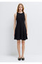 Black Interlock Dress 1310901-900 - 3