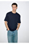Navy Blue Basic T-Shirt Loose Fit / Comfortable Cut 0613168-83699 - 2