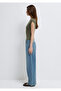 Green Basic T-Shirt Fitted / Bodycon Cut 1613809-71546 - 4