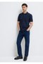 Navy Blue Polo T-Shirt Slim Fit / Narrow Cut 064946-70490 - 3
