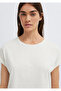 Crew Neck Ecru Basic T-Shirt Regular Fit / Normal Cut 1614177-80194 - 7