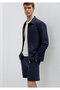 Navy Blue Shirt Regular Fit / Normal Cut 0212009-82318
