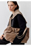 Suede Leather Brown Shoulder Bag 1913693-70367
