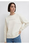 Denim Printed Ecru Sweatshirt 1S10525-80194