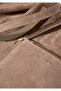 Suede Leather Brown Shoulder Bag 1913693-70367 - 6