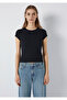 Navy Blue Basic T-Shirt Fitted / Bodycon Cut 1613808-70489 - 3