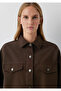 Brown Shirt with Pocket Detail Oversize / Wide Cut 1211181-88067 - 6